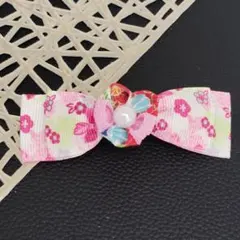 「NO. １１」つまみ細工　ブローチピン　ハンドメイド