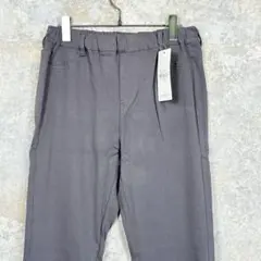 新品タグ付 ハグユー 新品 XL 柔らかデニム ストレッチ チャコールグレー