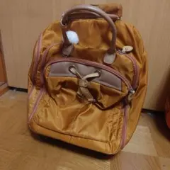 オレンジ ナイロン キャリーケース