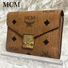 プ*読様 MCM 三つ折り財布 ヴィセトス ブラック - メルカリ