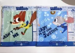 一番くじ ズートピア F賞 タオルハンカチ ニック ジュディ