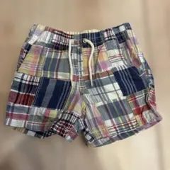 チェック柄ショートパンツ マルチカラー