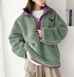 新品 Java 【Java別注】 リバーシブル ボアブルゾン ナイロンジャケット