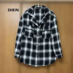 SHEIN 長袖シャツ ブラウス 羽織 チェック柄 M