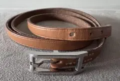 HERMES レザーブレスレット ブラウン シルバー金具のサムネイル