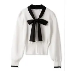 SNIDEL♡シアー　ボウタイ　ニット　プルオーバー