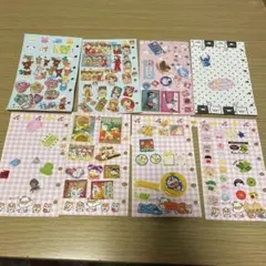 平成レトロ　シール帳　8枚　裏表あり