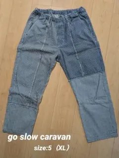 【go slow caravan】☆ヒッコリー　パッチワークパンツ☆のサムネイル