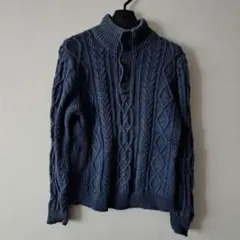 GAP ネイビー ケーブルニット セーター