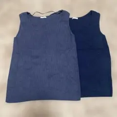 【GU】ノースリーブ　ニット　Lサイズ　2点セット