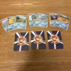 【旧裏まとめ売り】水ポケモン進化ラインセット＋おまけ3枚｜当時物