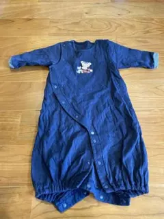 【ファミリア】ベビー服　サイズ50-60 紺色　ファミちゃん