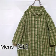 R109【US輸入】エディーバウアー　半袖シャツ【メンズXL】チェック
