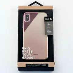 新品 未使用 iPhone X XS ピンク ゴールド ラメ 保護 強化 ケースのサムネイル