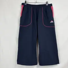 adidas トレーニングパンツ ネイビー ピンク　レディースL