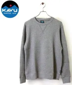 KAVU マービンズクルー サーマルスウェットシャツ L グレーのサムネイル