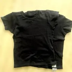 2枚セットTOPVALU綿アンダーシャツ　黒　130