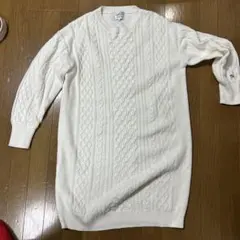 アーノルドパーマー　ケーブル編み ニットワンピース