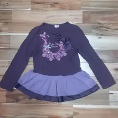 Mezzo Piano 長袖チュニック 140cm パープル