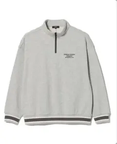 BEAMS ハーフジップ スウェット グレーのサムネイル