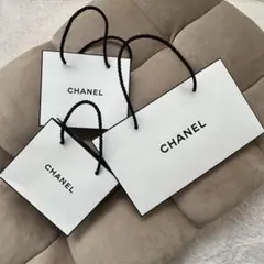 CHANEL シャネル ショッパー ショップ袋 ホワイト 3枚セット