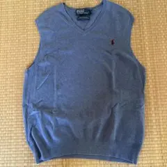 Polo by Ralph Lauren グレー Vネック ベスト M