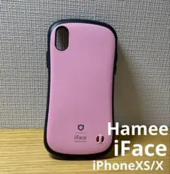 Hamee iFace iPhone XS X ケース ピンク ハミィ