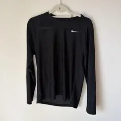 nike ダメージ　ロンT ブラック　L ダメージ加工