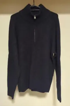 チ*ー様 UNIQLO ネイビー ジップアップセーター Lサイズ