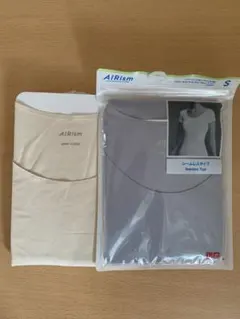 AIRism エアリズムUネックＴ （半袖）2枚セット　Sサイズ　未使用品