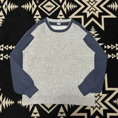 希少 80s Champion 2トーン 無地スウェット 杢グレー トリコタグ