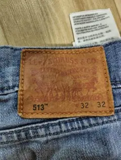 Levi's 513 ライトブルーデニム 32 インチ　ソフトジーンズ
