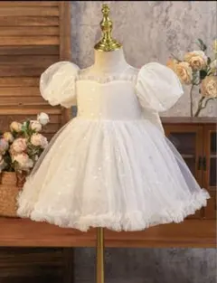 レースワンピース 6-9ヶ月 結婚式　誕生日　発表会 ベビードレス