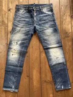 【美品】DSQUARED2 ディースクエアード　ダメージ　メンズデニム　48