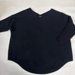 VERMEIL par iena★ウール100% Vネック プルオーバー ニットのサムネイル