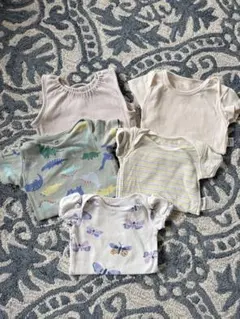 【まとめ売り】5枚セット ブランドMIX ベビー肌着セット 80㎝〜90㎝