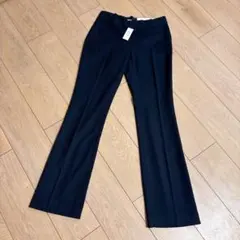 BANANA REPUBLIC ストライプスーツパンツ黒【新品タグ付き】