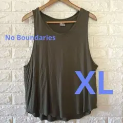 No Boundaries オリーブ色タンクトップ XLサイズ