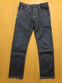 ダークブルー ストレートデニム