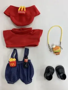 マクドナルド 着せ替え服 5点セット ラブブ服 ぬいぐるみ服 可愛い ぬい活 靴