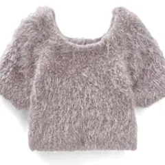 GRL 2Wayラメフェザーヤーンニットトップス[kz631]