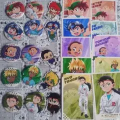 爆走兄弟レッツ&ゴー30周年記念展ミニアクリルスタンド缶バッジ