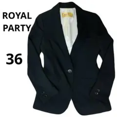 ✨美品✨ROYALPARTY ブラックテーラードジャケット スーツ 36