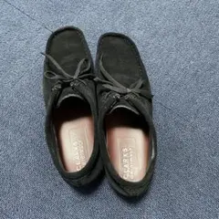 CLARKS ブラック スエードシューズ　26.5 美品