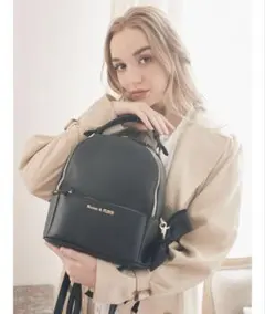 Maison de FLEUR リュック ブラックのサムネイル