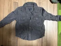 グレー デニム　ボタン付きシャツ 95cm ベビーギャップ