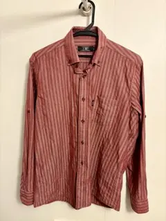 VYP PLAYBOY COLLECTION 赤ストライプシャツ M