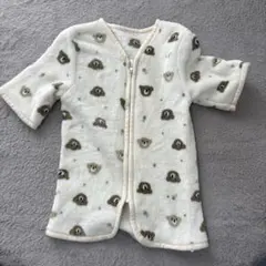 クマ柄スリーパー クリーム色