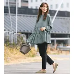 レディースティアードチュニックシャツ