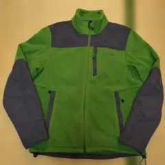 L.L.Bean ポーラテック フリースジャケット グリーン/グレー